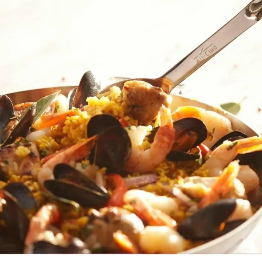 All Clad Cook & Serve Stainless Steel Solid Spoon